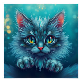 Fantasy Cat Perfect Poster