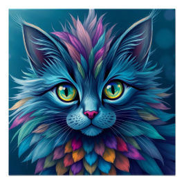 Fantasy Cat Perfect Poster
