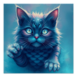 Fantasy Cat Perfect Poster