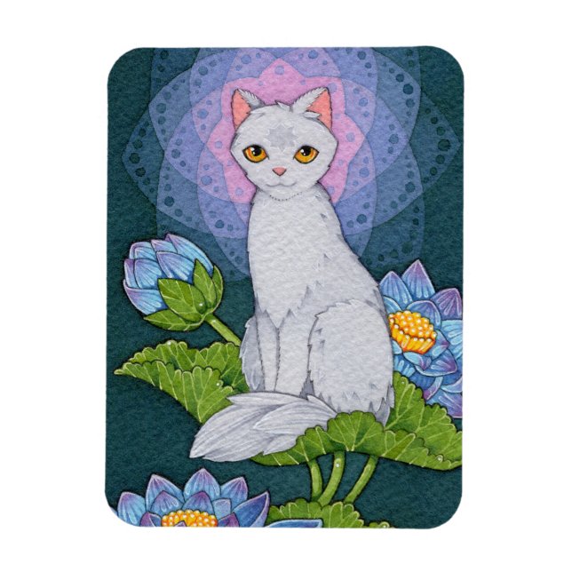Fantasy Cats Oracle Affirmation - Mindfulness Magnet (Vertikal)