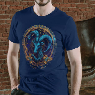 Fantasy Celestial Zodiac Symbol Capricorn Birthday T Shirt