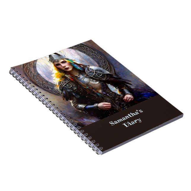 Fantasy Celtic Warrior Queen Anteckningsbok (Högra Sidan)