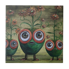 Fantasy Ceramic Tile, liten (4,25 x 4,25 tum) Kakelplatta