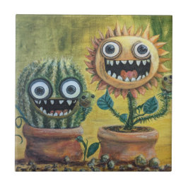 Fantasy Ceramic Tile, liten (4,25 x 4,25 tum) Kakelplatta