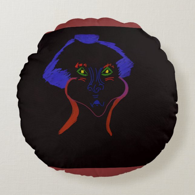 Fantasy Character Art  Rund Kudde (Framsidan)