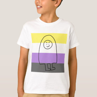 Fantasy Character Tee! Flagga för icke-binärt Prid T Shirt