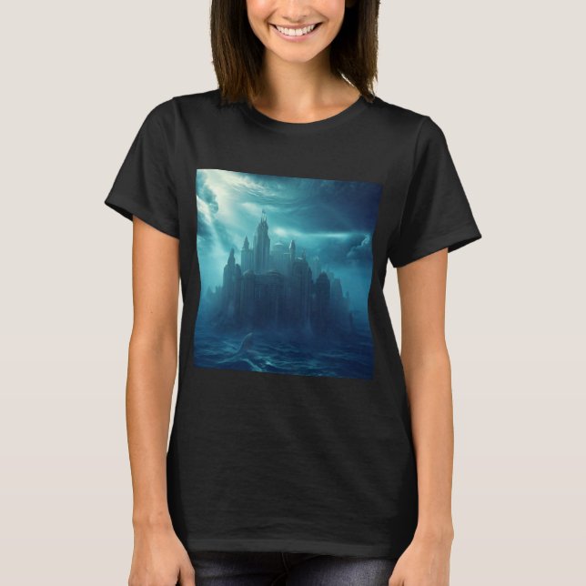 Fantasy City of Atlantis (2) T Shirt (Framsida)