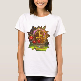 Fantasy Colorful T-Shirt with Doors Open Close