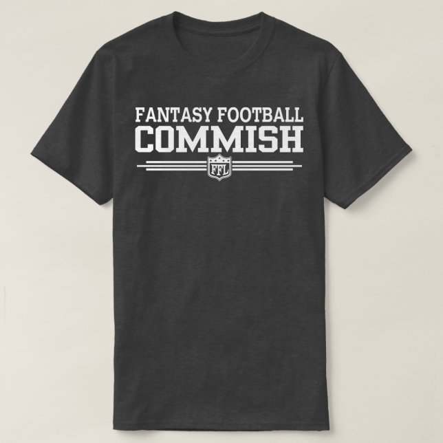 Fantasy Commish Funny Fantasy League Commissione T Shirt (Design framsida)