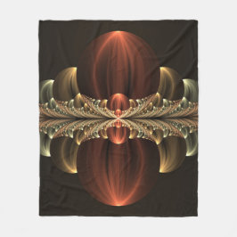Fantasy Construction Shiny Abstrakt Fractal Art Fleecefilt