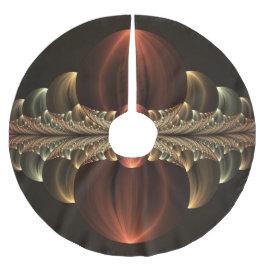 Fantasy Construction Shiny Abstrakt Fractal Art Julgransmatta Borstad Polyester