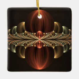 Fantasy Construction Shiny Abstrakt Fractal Art Julgransprydnad Keramik