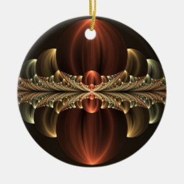 Fantasy Construction Shiny Abstrakt Fractal Art Julgransprydnad Keramik