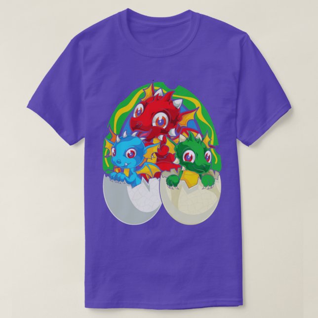 Fantasy Creatcal Animal Cute Dragon T Shirt (Design framsida)