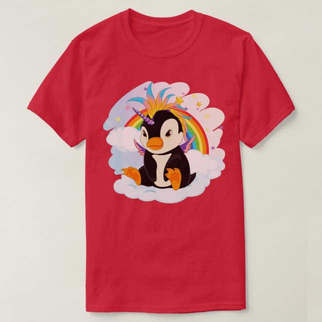 Fantasy CreatUnicorn Rainbow Zoo Animal Cute P T Shirt (Design framsida)