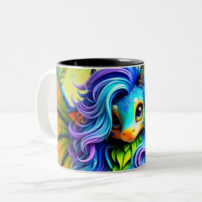 Fantasy Creature Två-Tonad Mugg (Framsida vänster)