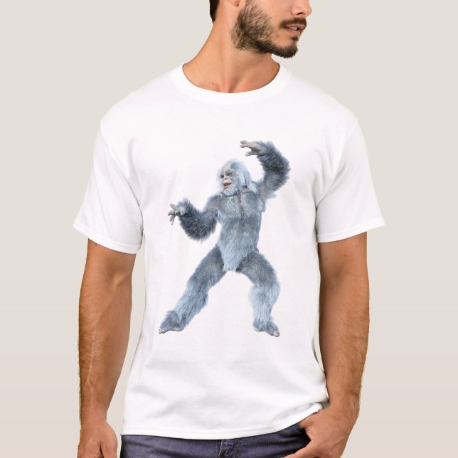 Fantasy Creature Yeti T Shirt (Framsida)