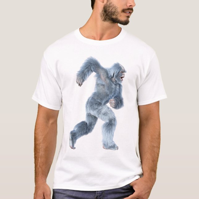Fantasy Creature Yeti T Shirt (Framsida)