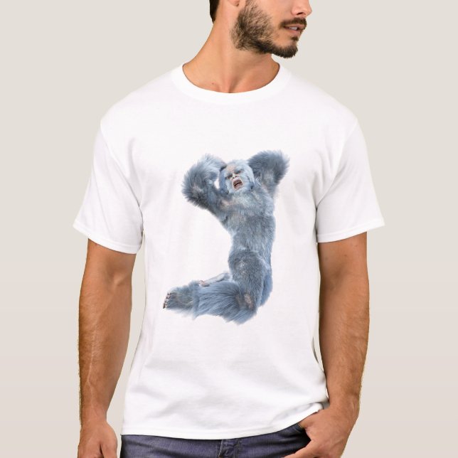 Fantasy Creature Yeti T Shirt (Framsida)