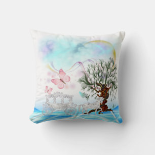 Fantasy Crystal Horse Carriage American MoJo Pill Kudde