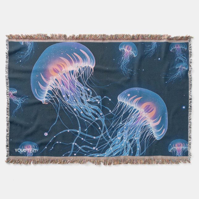 Fantasy Cute Abstrakt Jellyfish Underwater Filt (Framsidan)