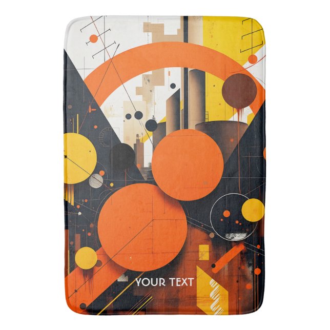 Fantasy Cute Abstrakt Red Circles Badrumsmatta (Framsidan (Vertikal))