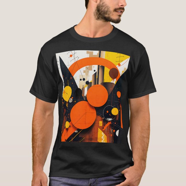 Fantasy Cute Abstrakt Red Circles T Shirt (Framsida)
