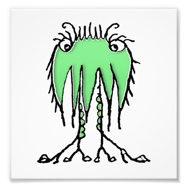 Fantasy cute alien drawing fototryck (Framsidan)