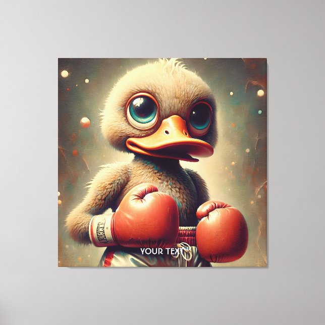 Fantasy Cute Anka Boxing-handskar Canvastryck (Framsida)