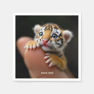 Fantasy Cute Baby Tiger Finger Pappersservett