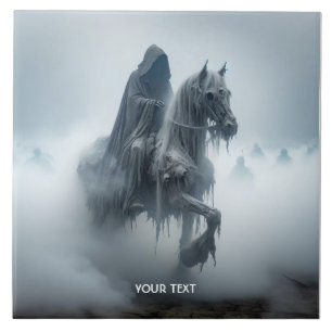 Fantasy Cute Battle Man Horse Kakelplatta