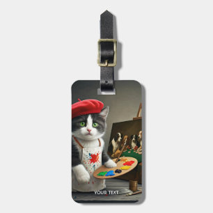 Fantasy Cute Beret Painting Bagagebricka