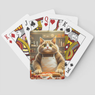 Fantasy Cute Big Ögon Cat Casinokort