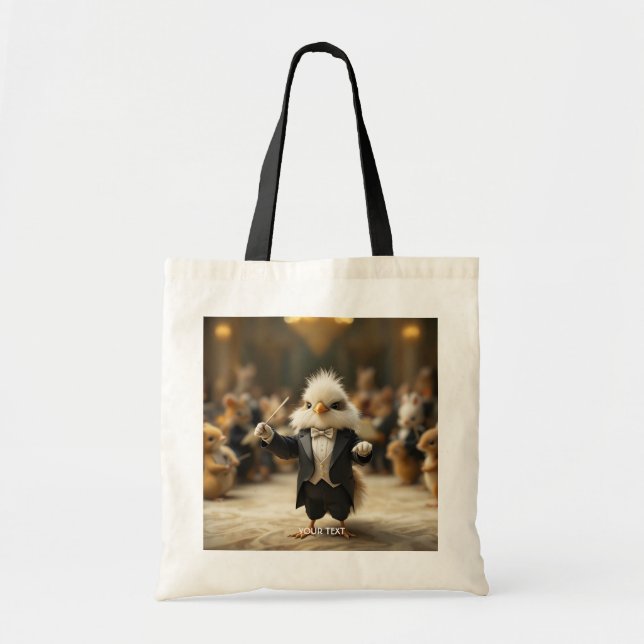 Fantasy Cute Bird Conducts Orchestra Tygkasse (Framsidan)