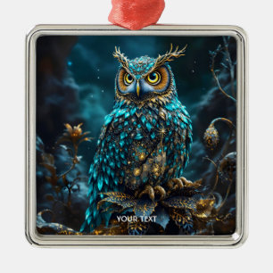 Fantasy Cute Brass Turcos Uggla Julgransprydnad Metall