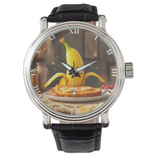 Fantasy Cute Butter Banana Toast Armbandsur