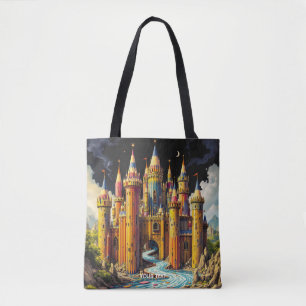 Fantasy Cute Castle från Pencil Tygkasse