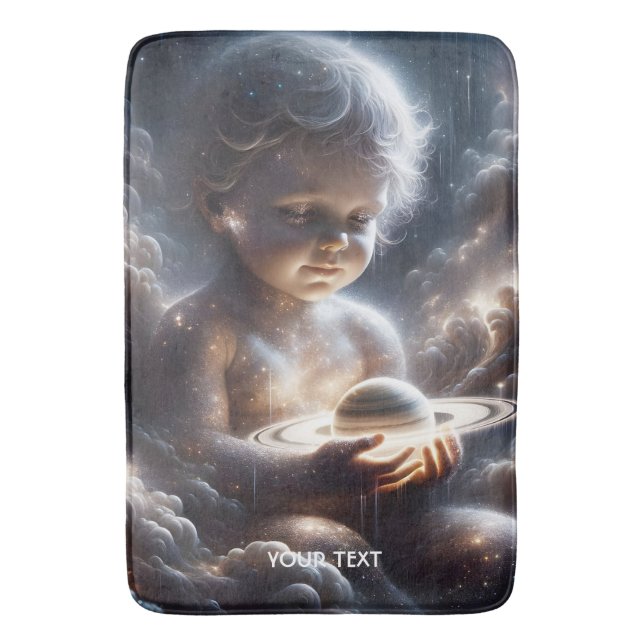 Fantasy Cute Child Space Stars Badrumsmatta (Framsidan (Vertikal))