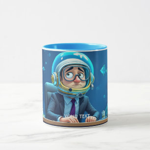 Fantasy Cute Clerk Underwater Helmet Mugg