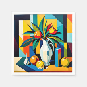 Fantasy Cute Cubist Life Pappersservett