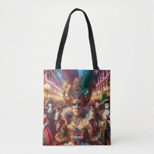 Fantasy Cute Dam Mask Venedig Tygkasse