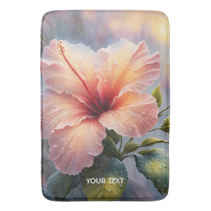 Fantasy Cute Delikate Hibiscus Flower Badrumsmatta