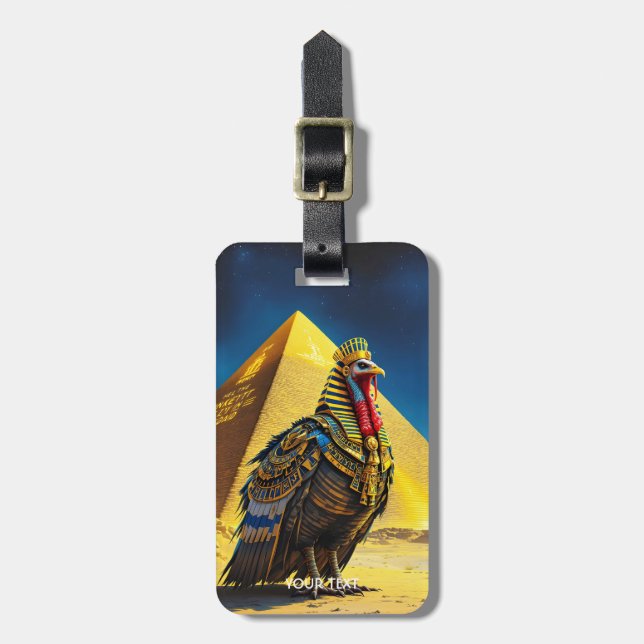 Fantasy Cute Desert Pharaoh Turkiet Bagagebricka (Vertikal Framsida)
