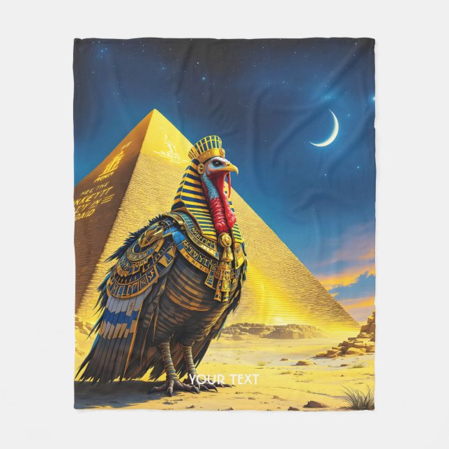 Fantasy Cute Desert Pharaoh Turkiet Fleecefilt (Framsidan)