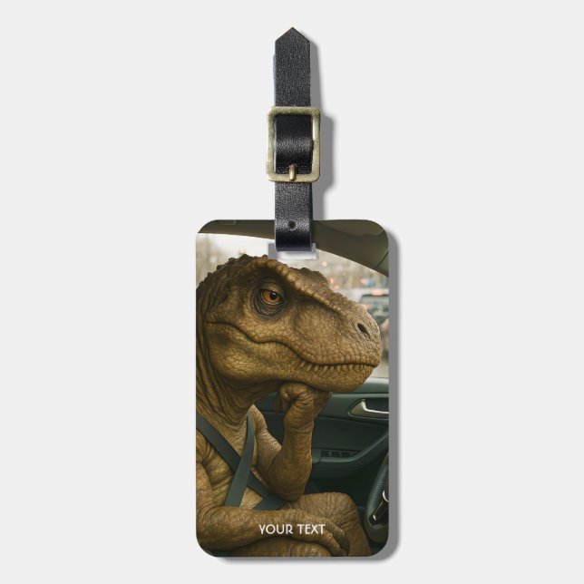 Fantasy Cute Dinosaur - Körbil Bagagebricka (Vertikal Framsida)