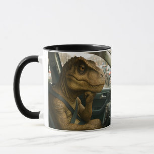 Fantasy Cute Dinosaur - Körbil Mugg