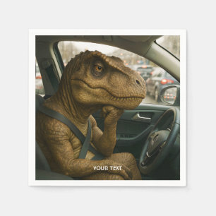 Fantasy Cute Dinosaur - Körbil Pappersservett