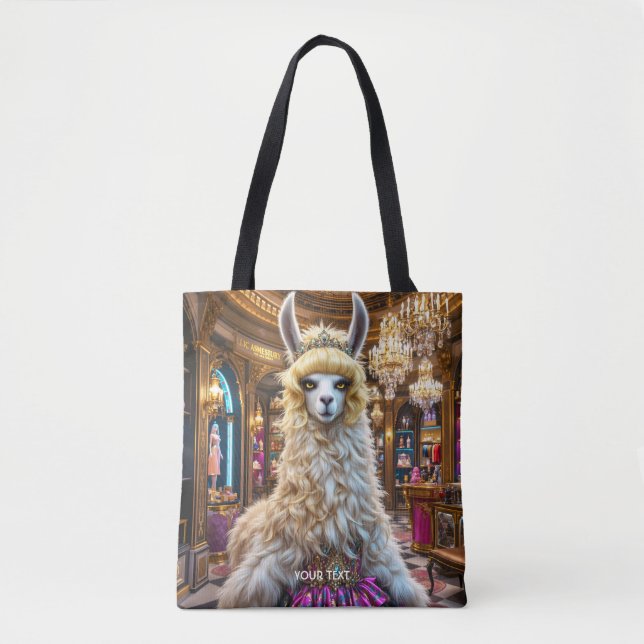 Fantasy Cute Drama Llama Queen Tygkasse (Framsida)