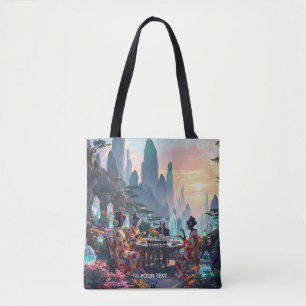 Fantasy Cute Exotic Planet Tea Tygkasse