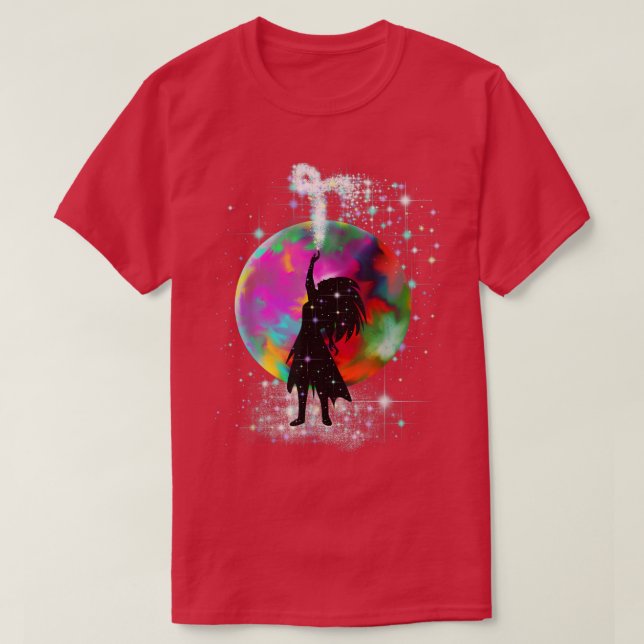 Fantasy Cute Fairy Magic T Shirt (Design framsida)